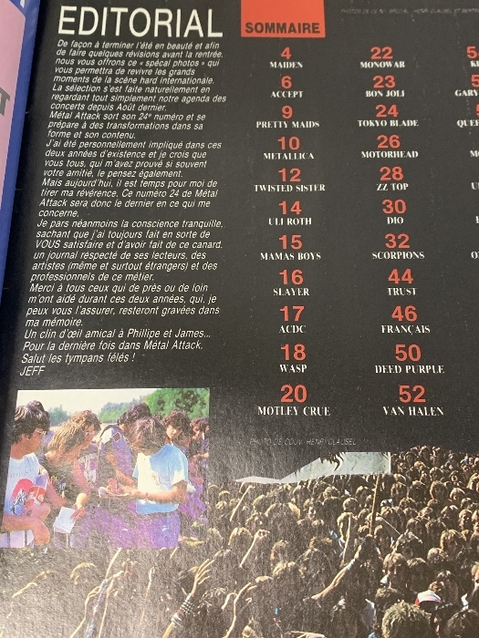 4 иностранная книга журнал METAL ATTACK 2 шт. комплект MOTORHEAD WARLOCK NIGHT RANGER SAGA др. 