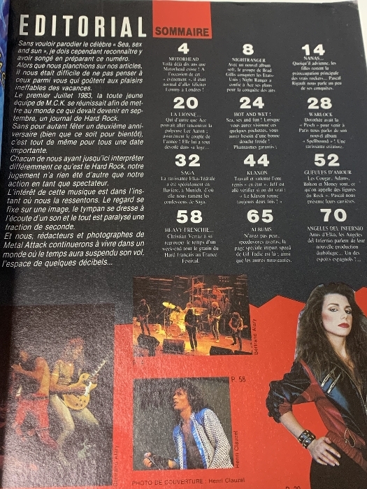 4 иностранная книга журнал METAL ATTACK 2 шт. комплект MOTORHEAD WARLOCK NIGHT RANGER SAGA др. 