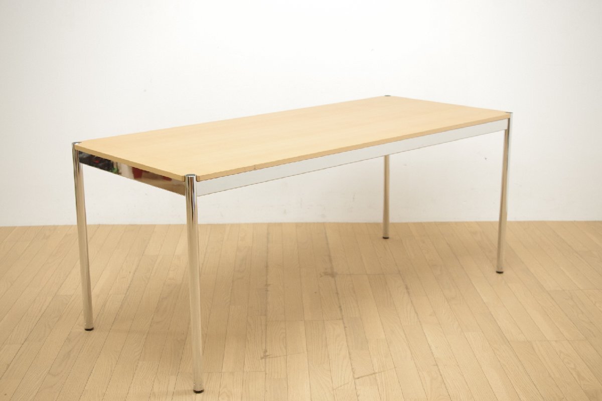 展示品 USM Haller ハラーテーブル ダイニング オフィス ミーティング 會議 ナチュラル色 W175×D75×H74cm モダン シンプル USMハラー