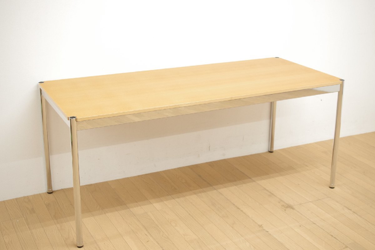 展示品 USM Haller ハラーテーブル ダイニング オフィス ミーティング 會議 ナチュラル色 W175×D75×H74cm モダン シンプル USMハラー