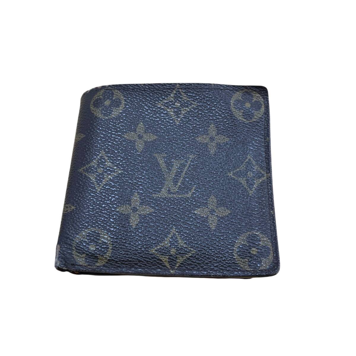 【中古品】LOUIS VUITTON ルイヴィトン モノグラム マルコ ポルトフォイユ 二つ折り財布 メンズ財布 箱無し hiL9765RO