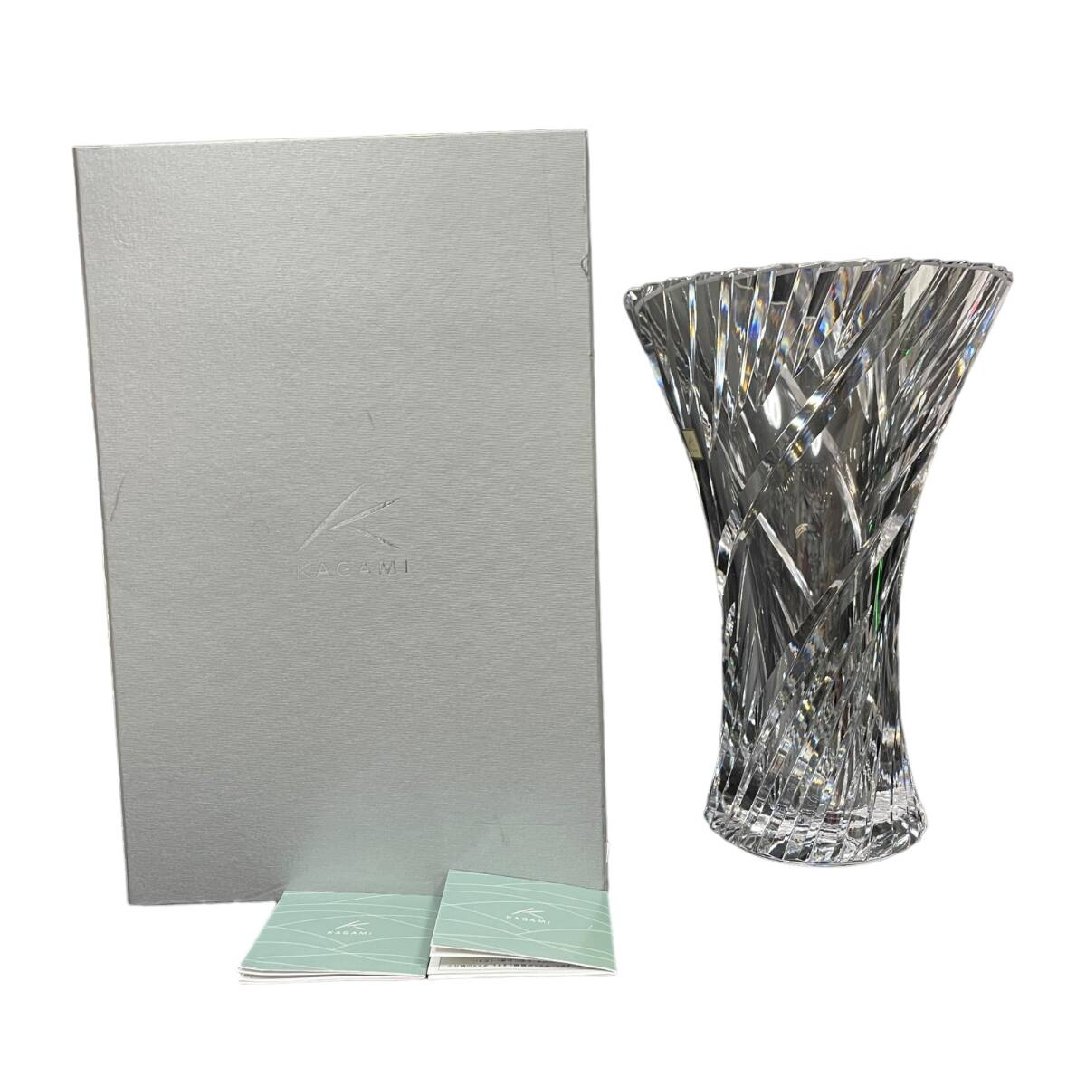 Yahoo!オークション - 中古品 KAGAMI カガミクリスタル 花瓶