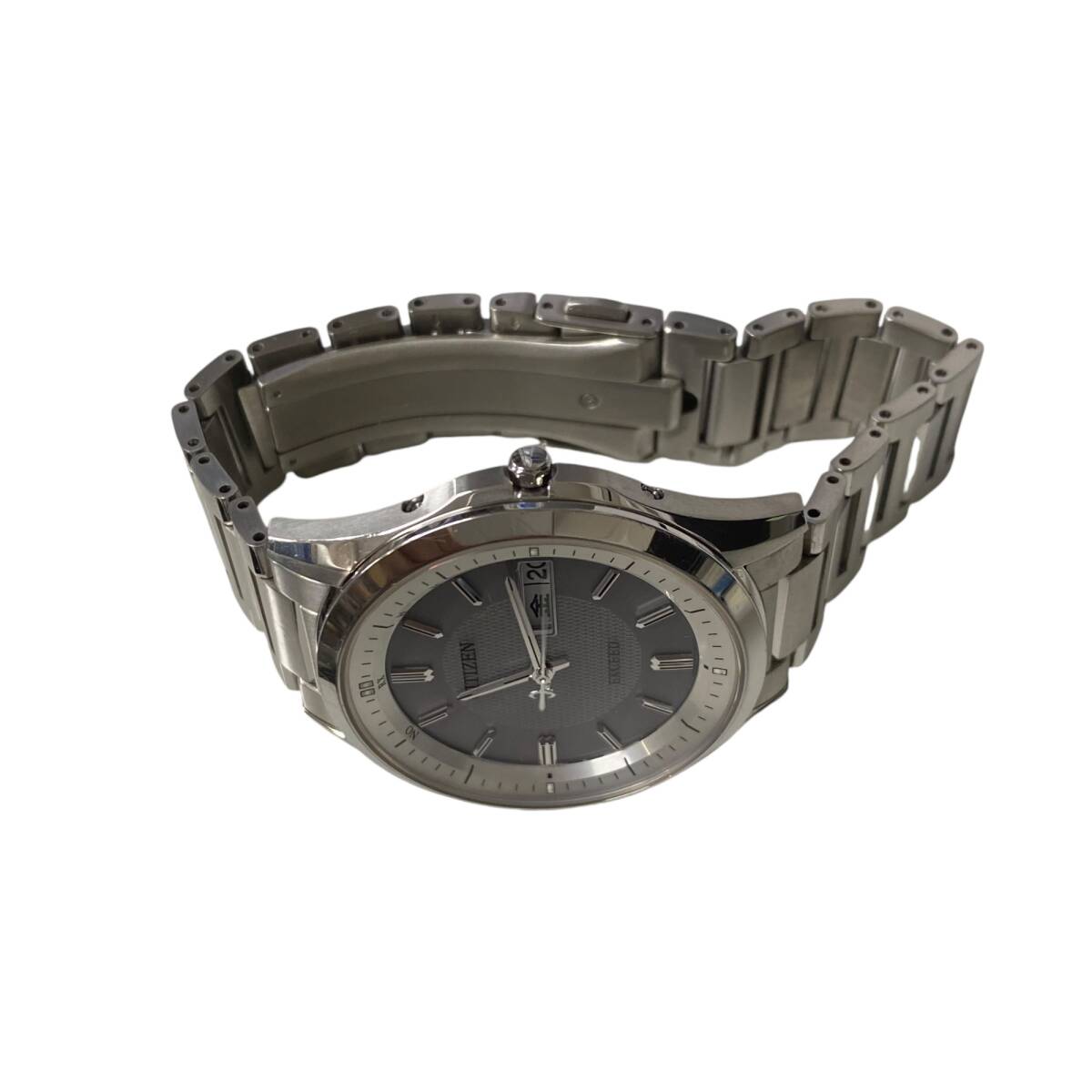 【中古品】CITIZEN シチズン エクシード EXCEED H100-T021212 電波ソーラー 腕時(shí)計(jì) 箱有 A73068RE