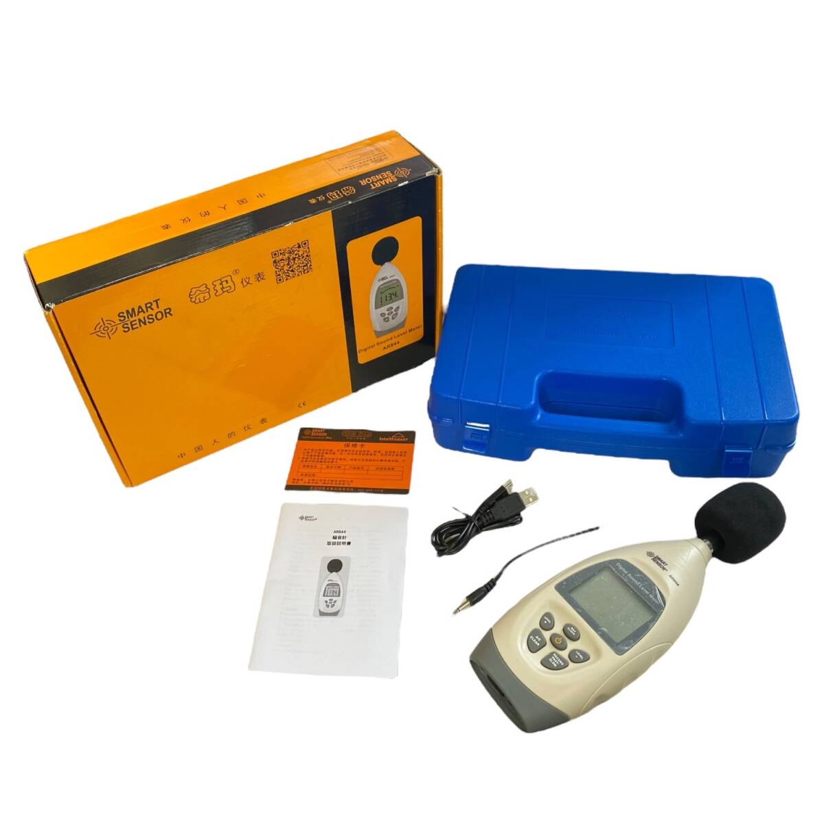 【中古品】SMART SENSOR スマートセンサー メーカー正規品 AR844 デジタルサウンドレベルメーター 騒音計 箱有 A73482RF