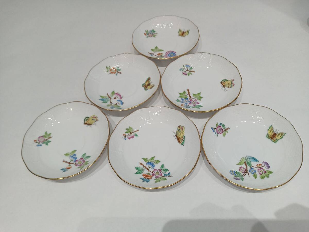 ヘレンド ヴィクトリア デミタス カップ＆ソーサー 6組 ZAR1602Z