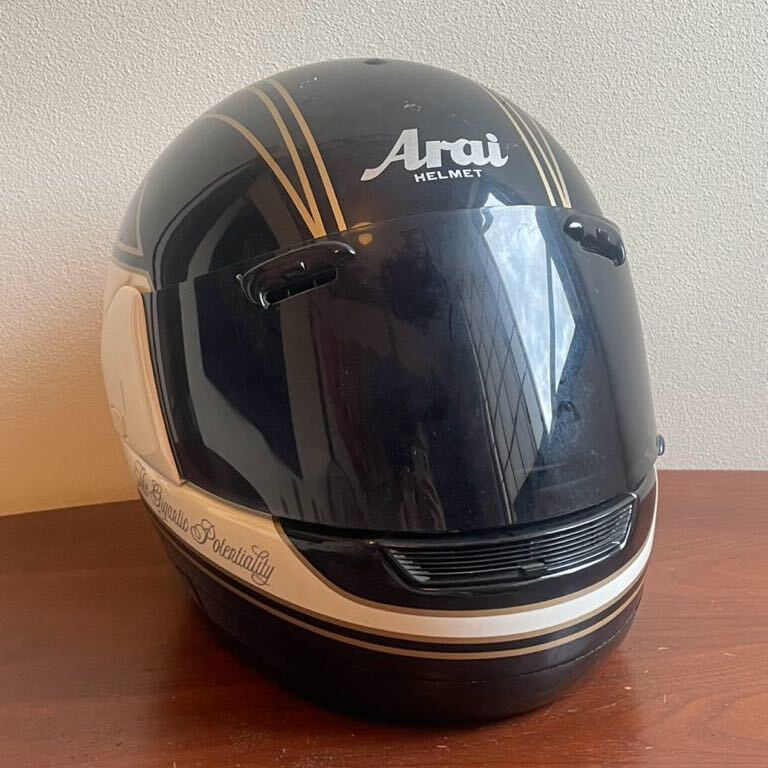 Arai アライ ヘルメット フルフェイス　GiGA バイク ブラック 1990