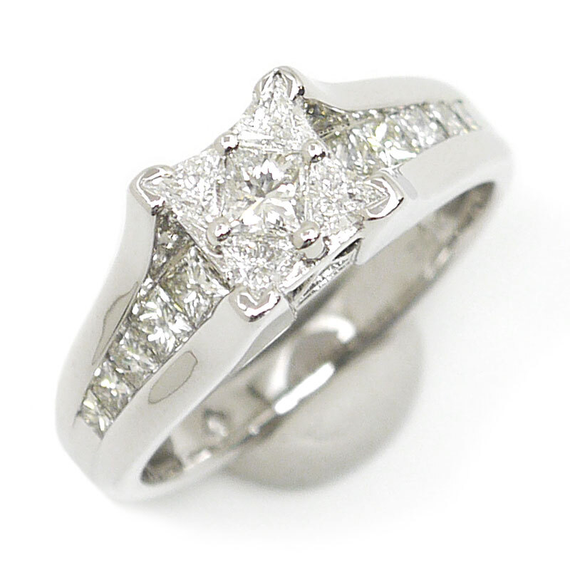 ダイヤモンド ピアス レディース K18WG/K14WG 怖く 1.00ct 4.0g ダイヤモンド ピアス レディース K18WG/K14WG 怖く 1.00ct 4.0g
