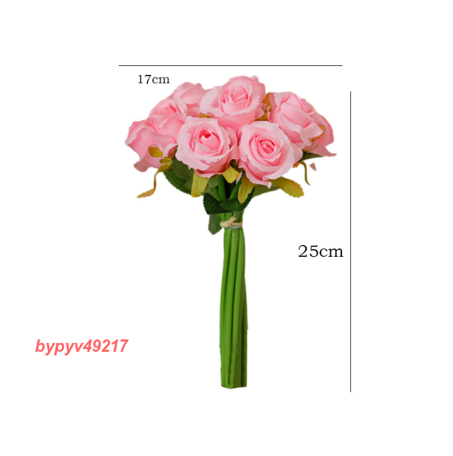  art flower rose rose artificial flower wall decoration desk entranceway lease flower decoration ornament hand made party for 