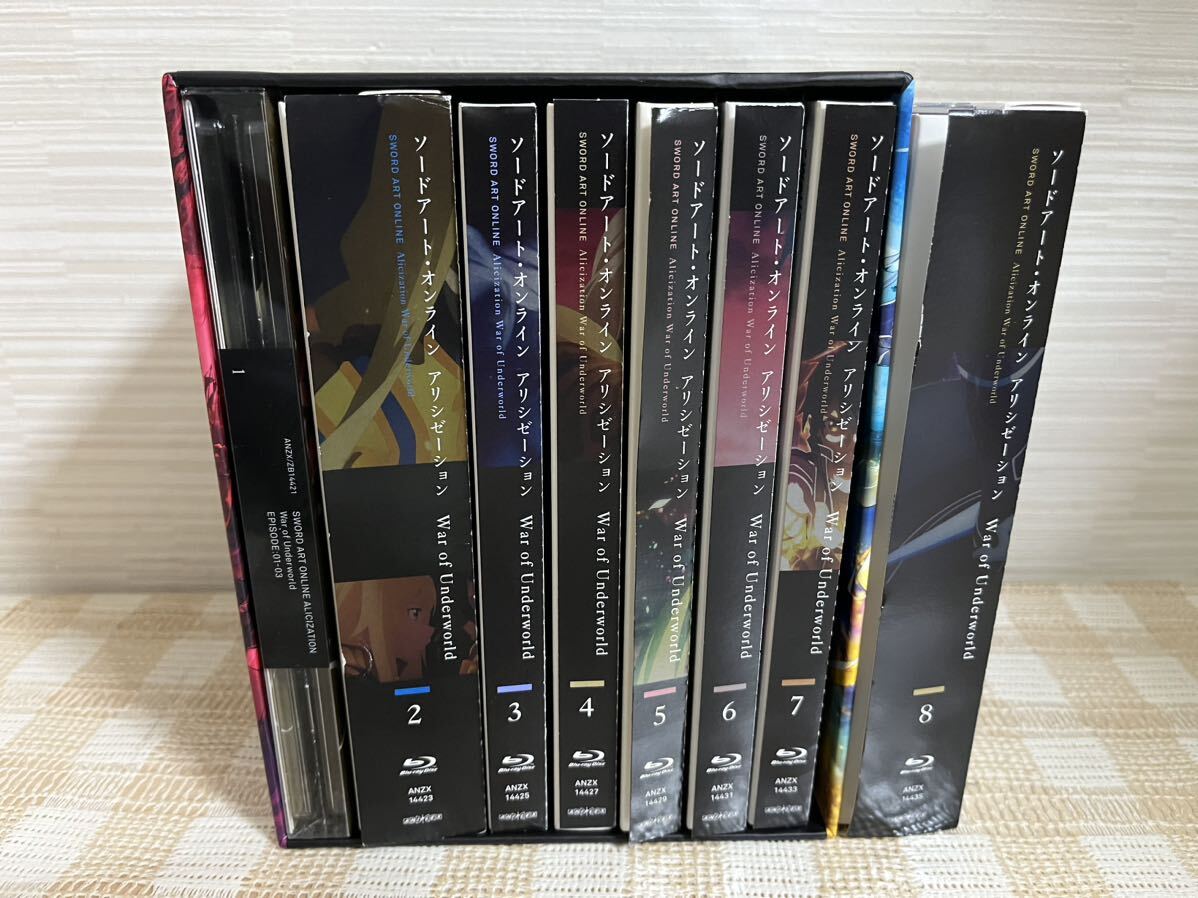 ソードアート・オンライン アリシゼーション War of Underworld 全8巻セット Blu-ray 即決 送料無料