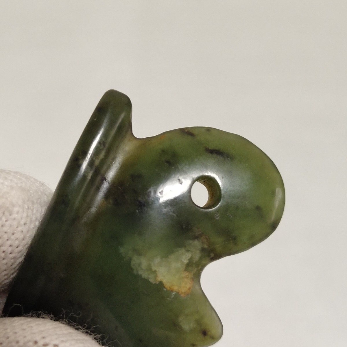 骨董品 高古玉 本物和田玉 碧玉 手彫 玉戚 玉斧 根付(古典老 骨董品 高古玉 本物和田玉 碧玉 手彫 玉戚 玉斧 根付(古典老