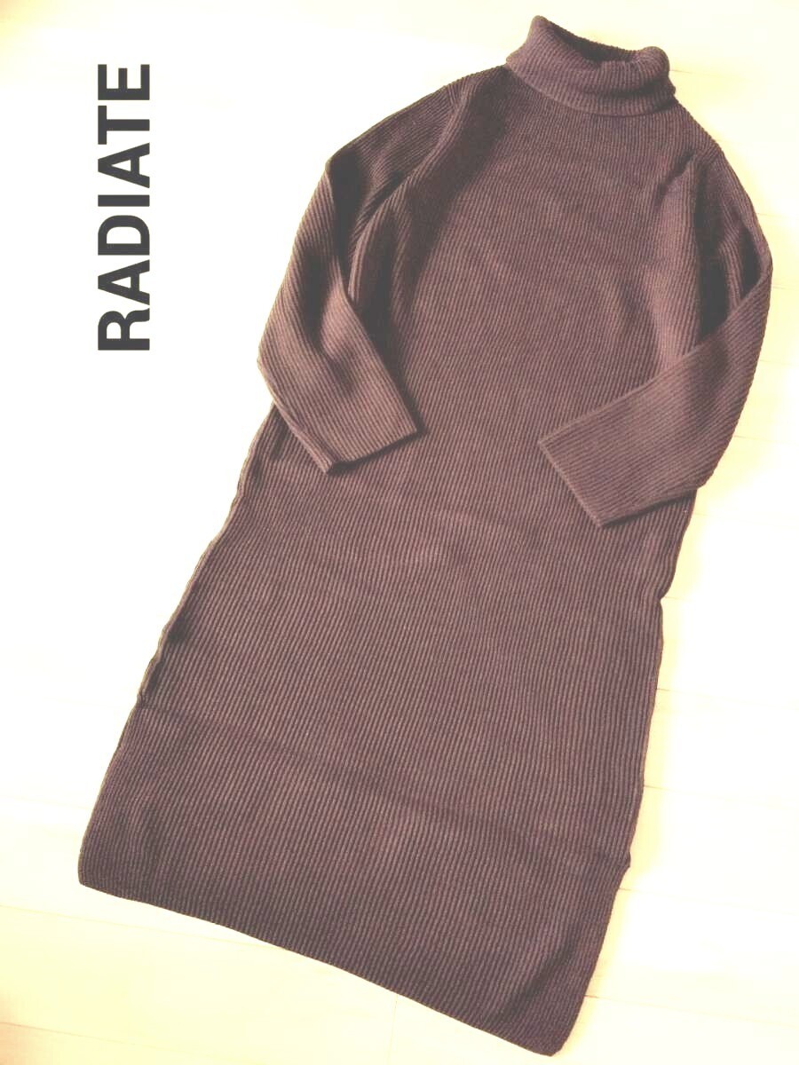 RADIATE/スコットクラブ＊タートルネックリブニットワンピ＊新品16,000y