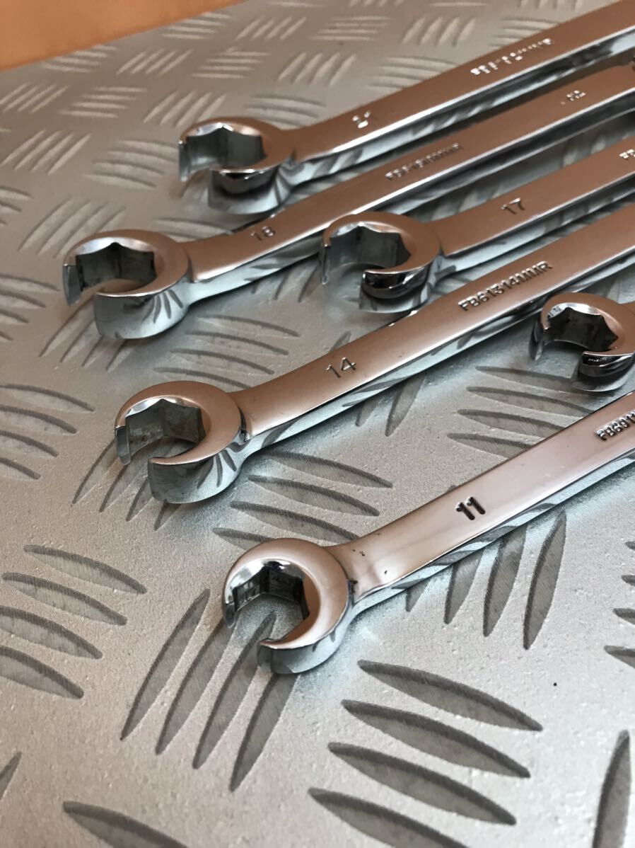 MAC TOOL ダブルエンド 6ポイント フレアナット レンチ　　　9mm?21mm 6本set 美USED!!! FB6 MMR