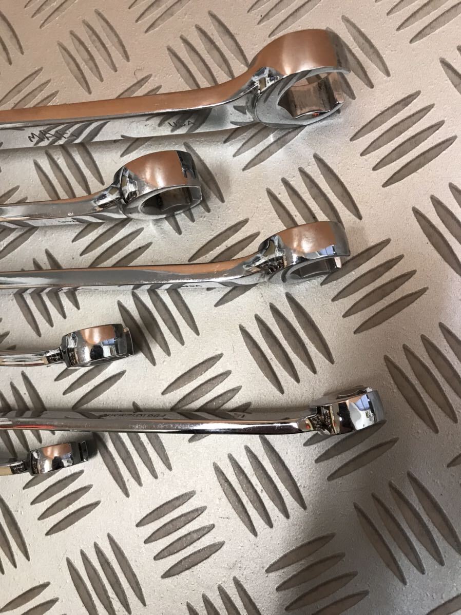 MAC TOOL ダブルエンド 6ポイント フレアナット レンチ　　　9mm?21mm 6本set 美USED!!! FB6 MMR