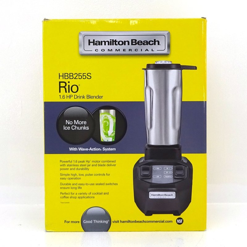 ★中古★Hamilton Beach ハミルトンビーチ ブレンダー Rio HBB255S★【HD420】