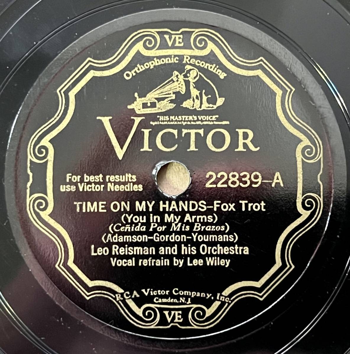 超美品 ; 最初期録音 WILEY LEE LEO My on Time ORCH. HIS AND REISMAN ジャズ