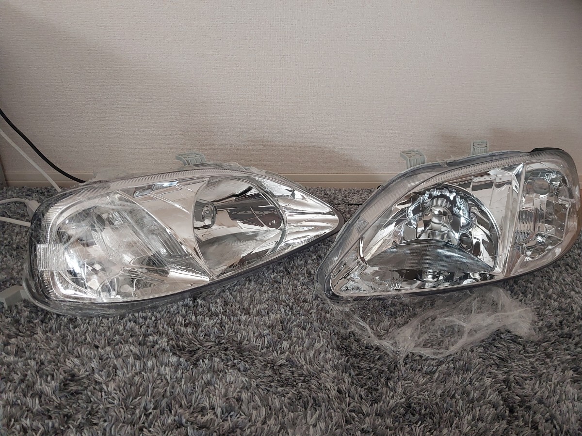 新品 HONDA EK9 EM1 シビック タイプＲ 後期 ヘッドライト １set ホンダ シビック TypeR 純正 OEM 品 高品質 フェリオ ヘッドライト 左右
