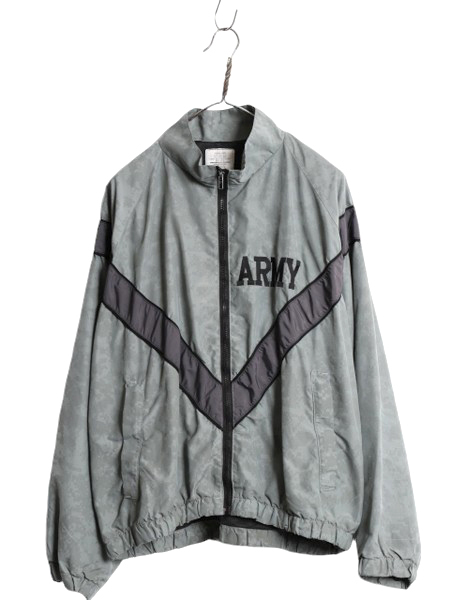 09年製 米軍実物 US ARMY ACU 迷彩 リフレクター ナイロン トレーニング ジャケット MEDIUM SHORT / 古着 ミリタリー IPFU 軍物 ジャンパー