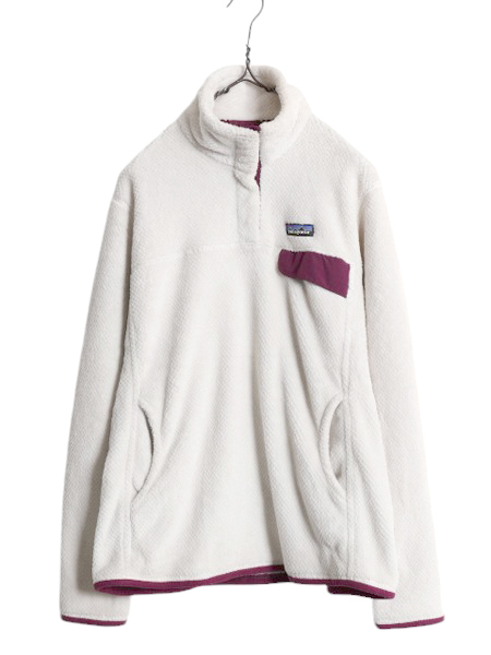 16年製 パタゴニア リツール スナップT プルオーバー ジャケット レディース М 程/ Patagonia フリース アウトドア ブルゾン ハイネック