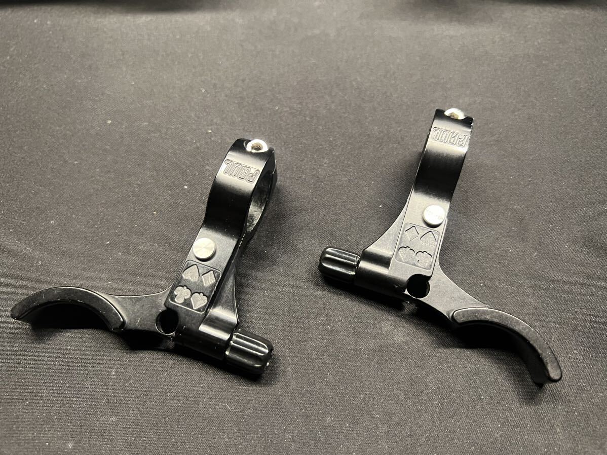 Paul ポール ブレーキレバー E-Lever Eレバー 美品 23.8mm 左右セット ブラック ショート ピスト