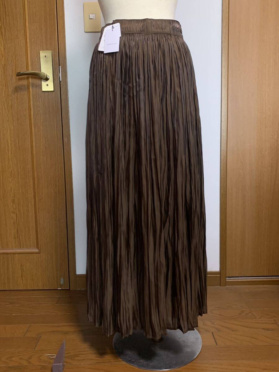 【美品】　OPAQUE CLIP （ワールド）プリーツスカート　サイズ40 L ロングスカート ウエストゴム