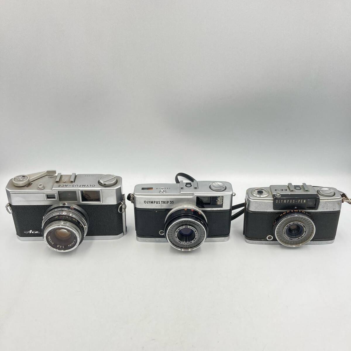C195★カメラ3点 まとめ商品 オリンパス OLYMPUS Ace TRIP35 PEN EE-3 フィルムカメラ