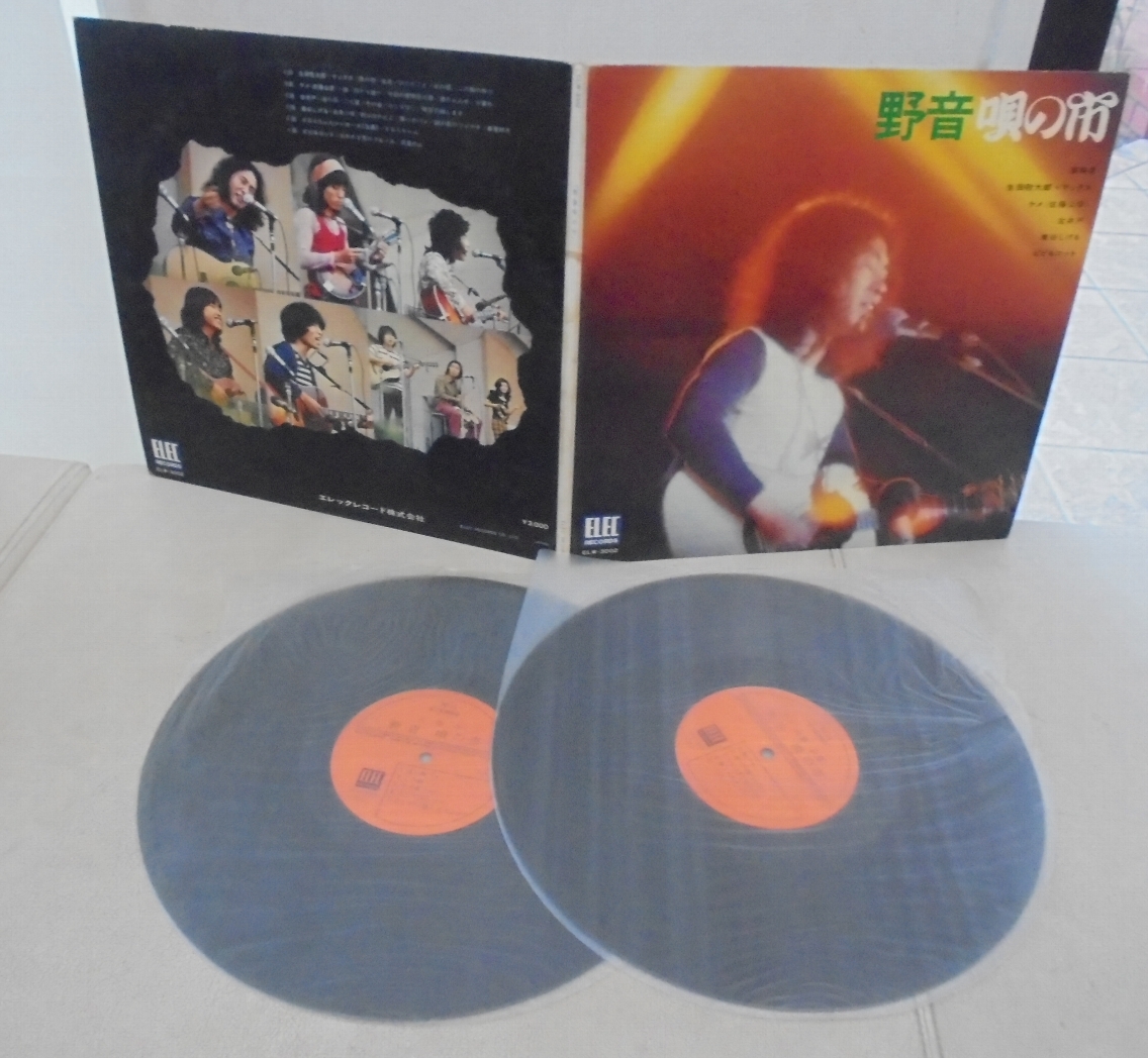 野音唄の市/生田敬太郎 ケメ 古井戸 泉谷しげる他(2LP)