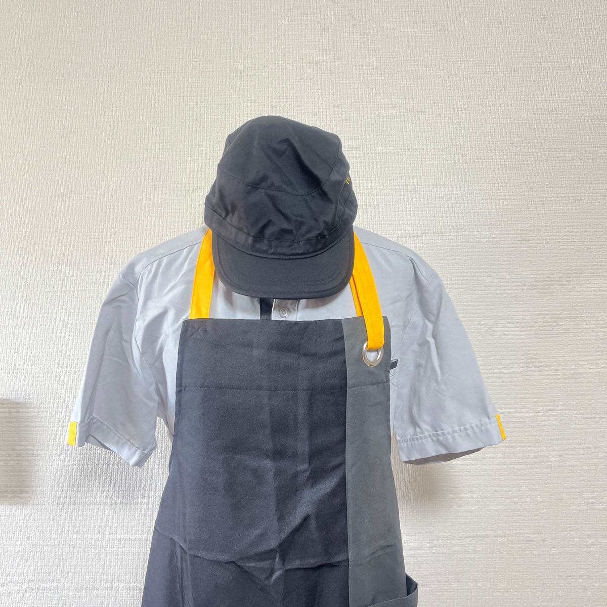 マクドナルド 制服セット 半袖シャツ エプロン キャップ Mサイズ