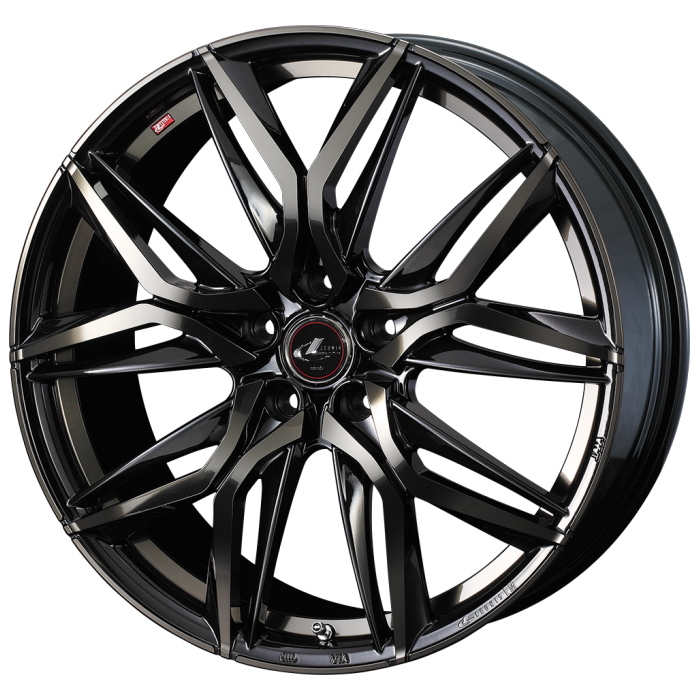 カローラクロス 10系 ホイール 4本セット LEONIS LM PBMC/TI 19インチ 8J+43 5H-114.3