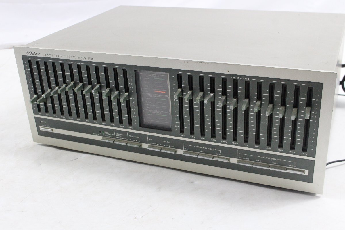 【ト静】 ★ ビクター Victor SEA-70 グラフィックイコライザー グライコ GRAPHIC EQUALIZER 通電のみ確認 中古現状販売 GC936GCG56