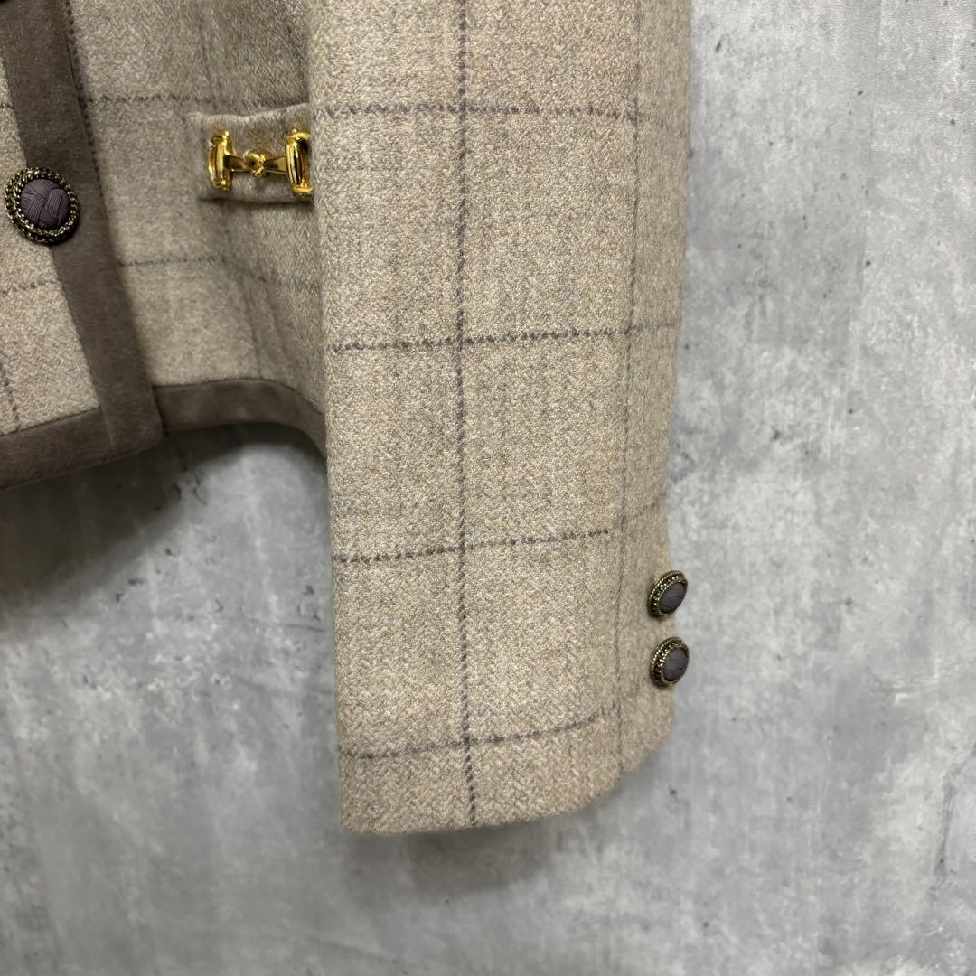  beautiful goods [LOVERICH] jacket [9] Brown wool 100% gratitude ... type suit 