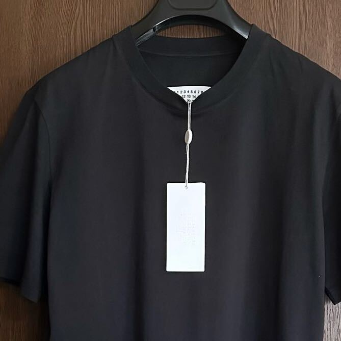 黒S新品40%off メゾンマルジェラ レギュラー オーガニック コットン Tシャツ 半袖 カットソー ブラック 23SS S Maison Margiela 10 メンズ