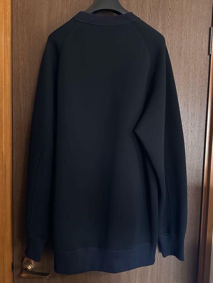【Sacai】FW24 異素材切り替え スウェットシャツ【送料関税込】 黒4新品 sacai メンズ 切り替え スポンジ スウェット シャツ