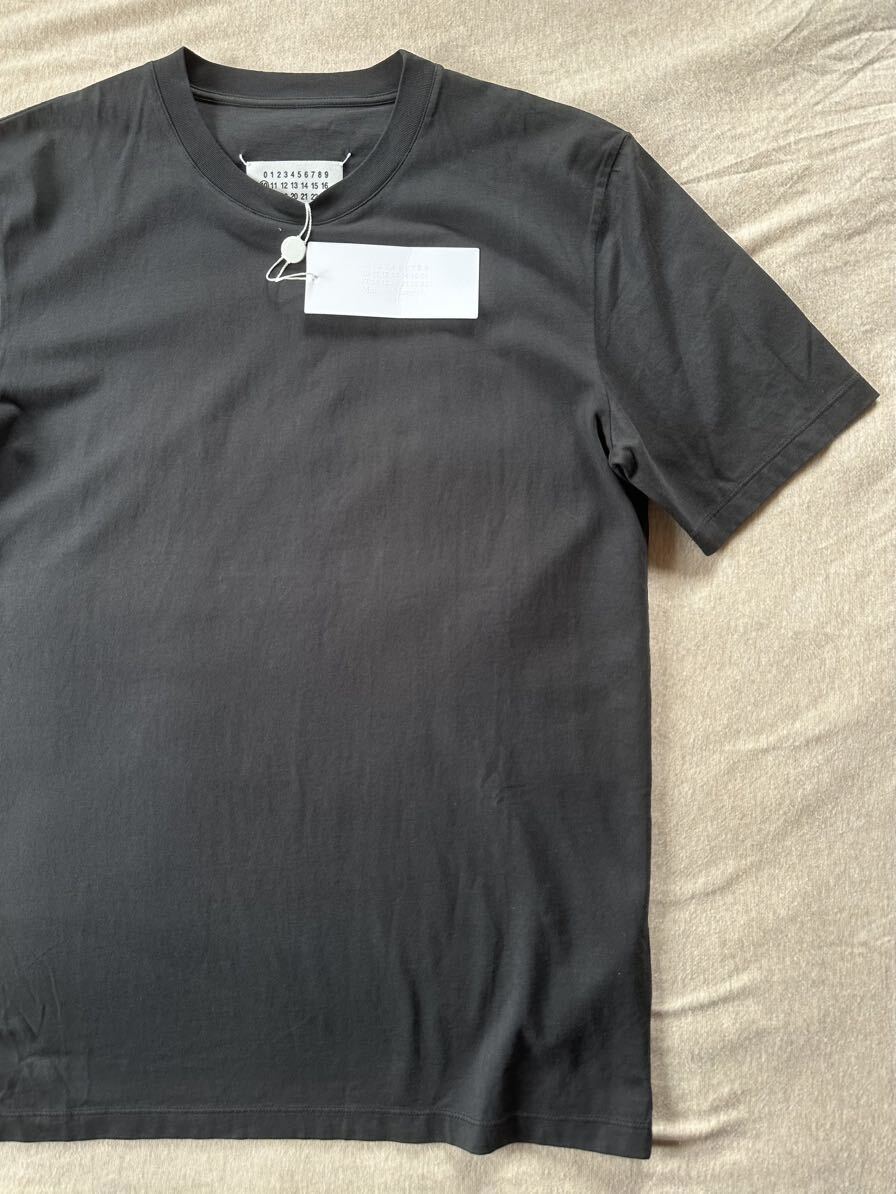 黒S新品40%off メゾンマルジェラ レギュラー オーガニック コットン Tシャツ 半袖 カットソー ブラック 23SS S Maison Margiela 10 メンズ