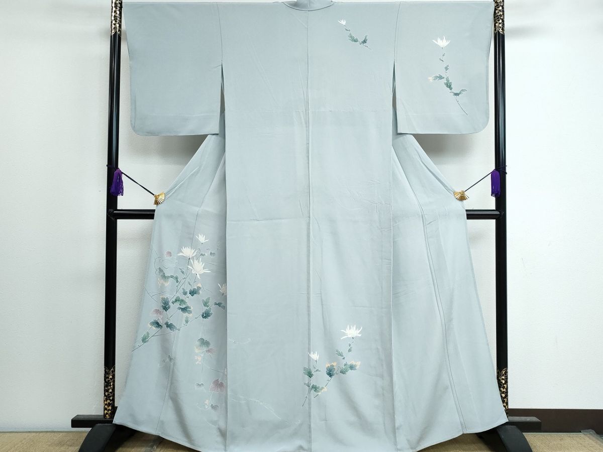 平和屋1■訪問着　単衣　友禅　枝花文　逸品　CAAH5339fb