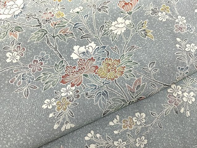平和屋野田店■上質な小紋　枝花文　逸品　未使用　BAAJ4947hj