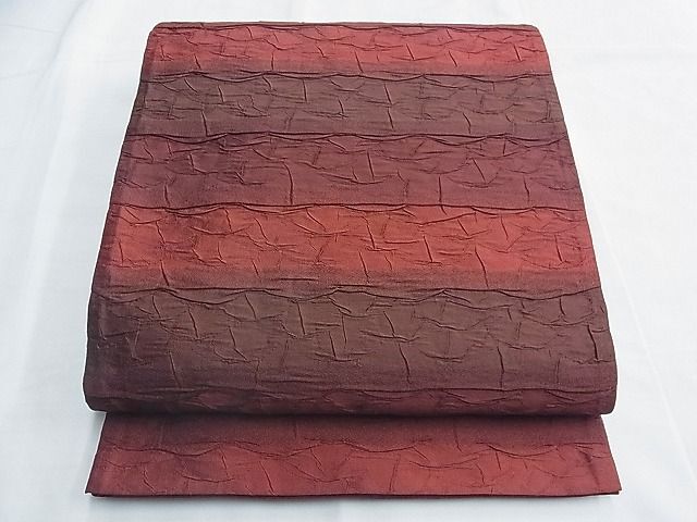 平和屋野田店◎全通柄袋帯　ふくれ織　青海波　逸品　BAAF6954ow
