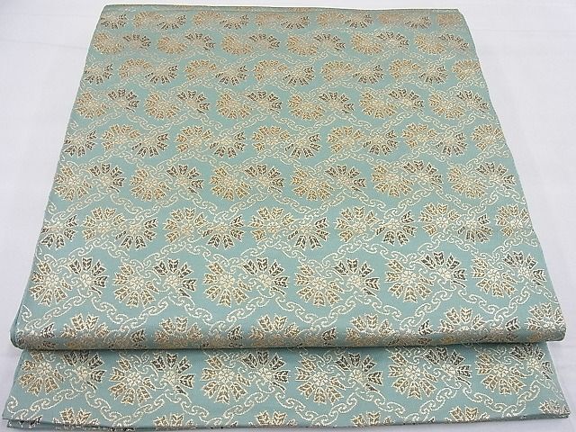 平和屋野田店◎六通柄　本袋帯　古代錦　金糸　逸品　BAAG1535ea