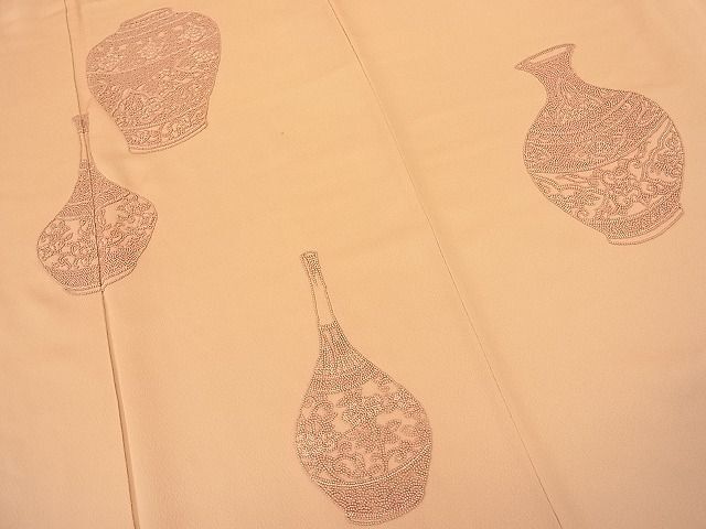 平和屋野田店■訪問着　総相良刺繍　陶器文様　逸品　BAAG4206jr