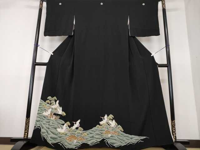 藤井寛　色無地　一つ紋　フルセット　正絹