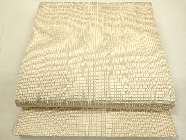 平和屋2■本場筑前博多織　八寸名古屋帯　香色　逸品DAAH1721du
