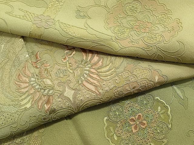 平和屋1■訪問着　総刺繍　スワトウ刺繍　正倉院鳳凰花文　逸品　CAAH2209vf