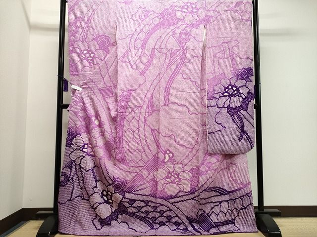 平和屋1■豪華振袖　総絞り　舞花文　逸品　CAAH2330vf