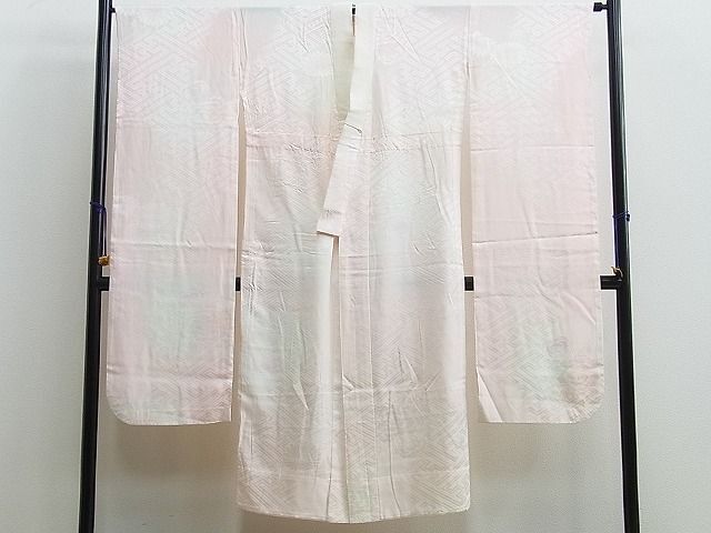 平和屋野田店■振袖用長襦袢　無双仕立て　紗綾型花地紋　逸品　BAAJ0228jr