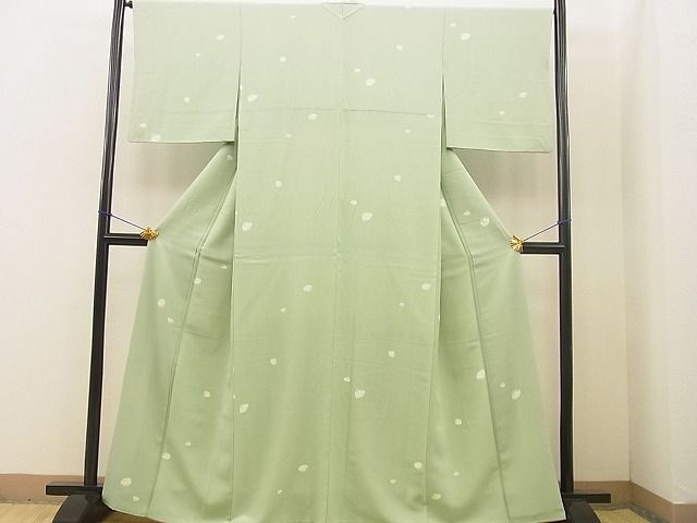 平和屋野田店■上質な小紋　貝合せ花文　逸品　BAAI8562xi