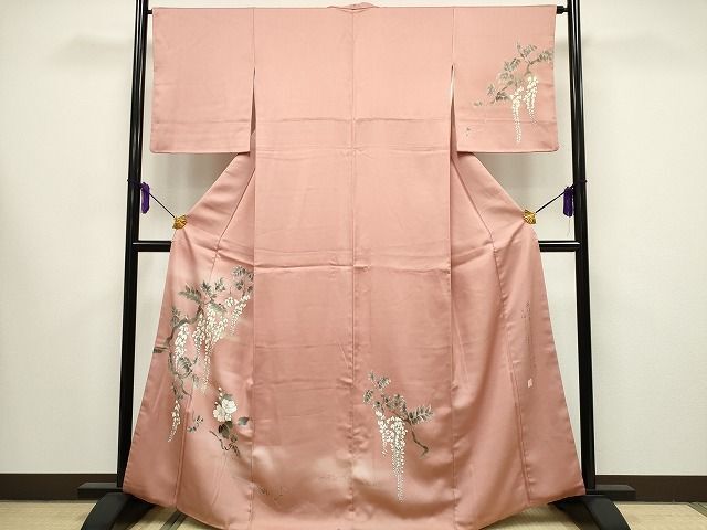 平和屋1■訪問着　作家物　藤花房　金彩　逸品　CAAG5973ng