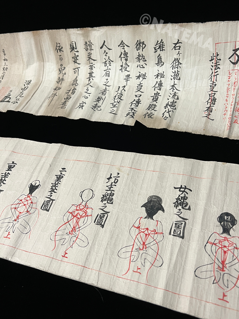 超希少古文書 秘伝 瀧本流縄之目録 江戸期 享和3年 超希少古文書 秘伝 瀧本流縄之目録 江戸期 享和3年