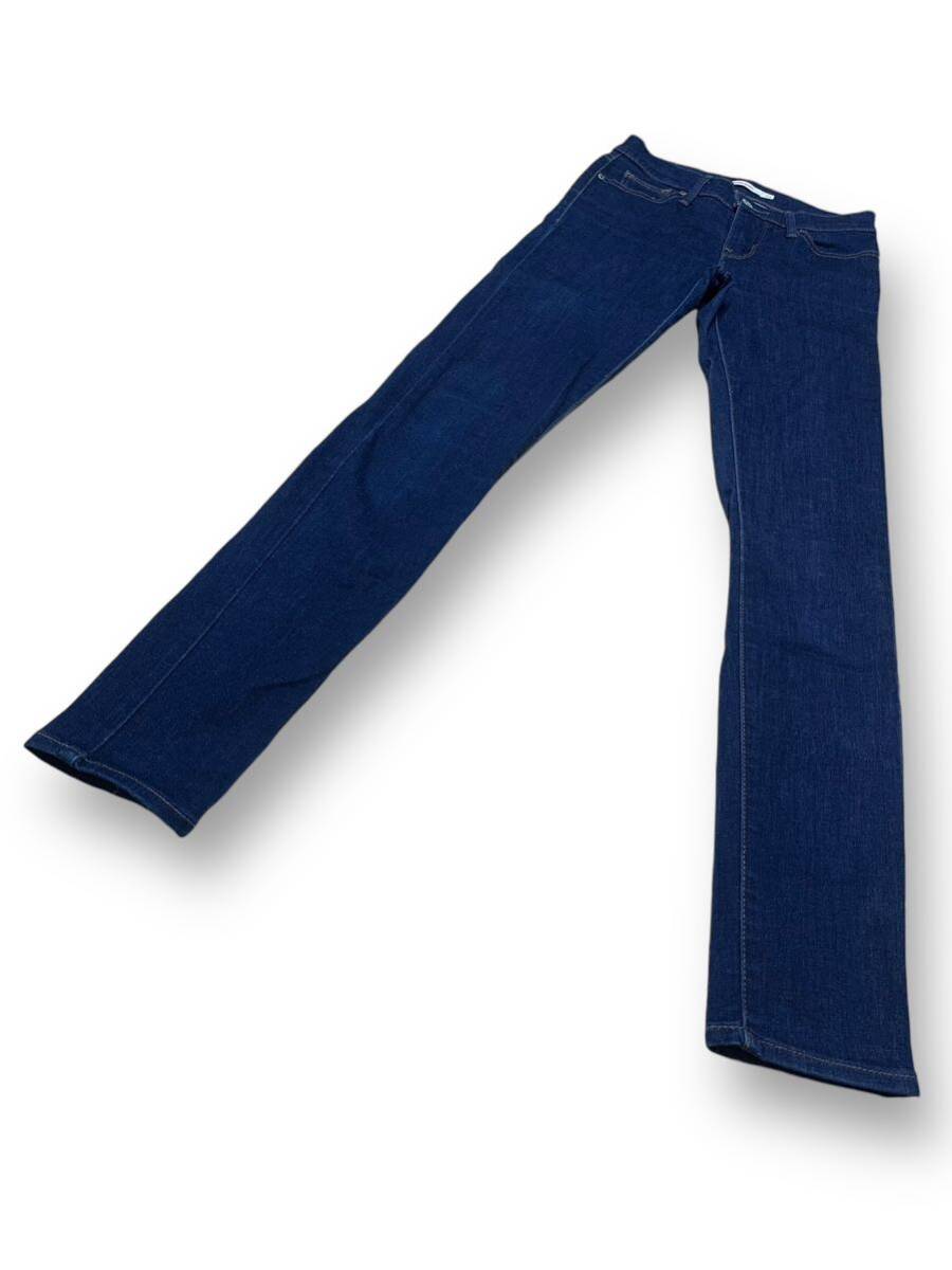 Levi*s Levi's SLIMMING SKINNY W24 талия 62cm S размер темно синий стрейч женский джинсы Denim M2262