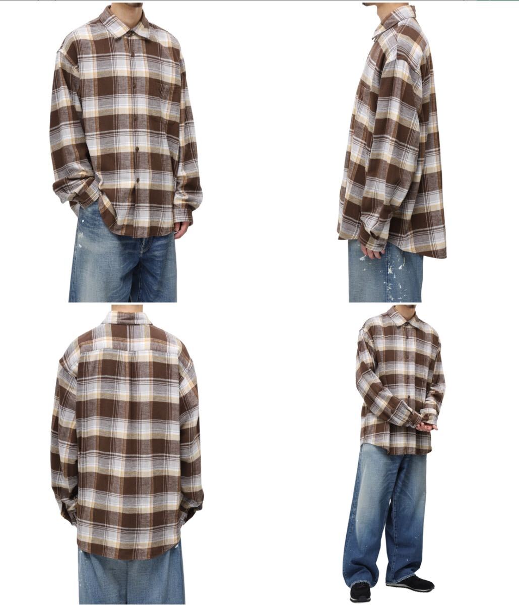 GOLD COTTON NEL CHECK REGULAR SHIRT チェックシャツ 長袖 GOLD COTTON NEL CHECK REGULAR SHIRT チェックシャツ 長袖