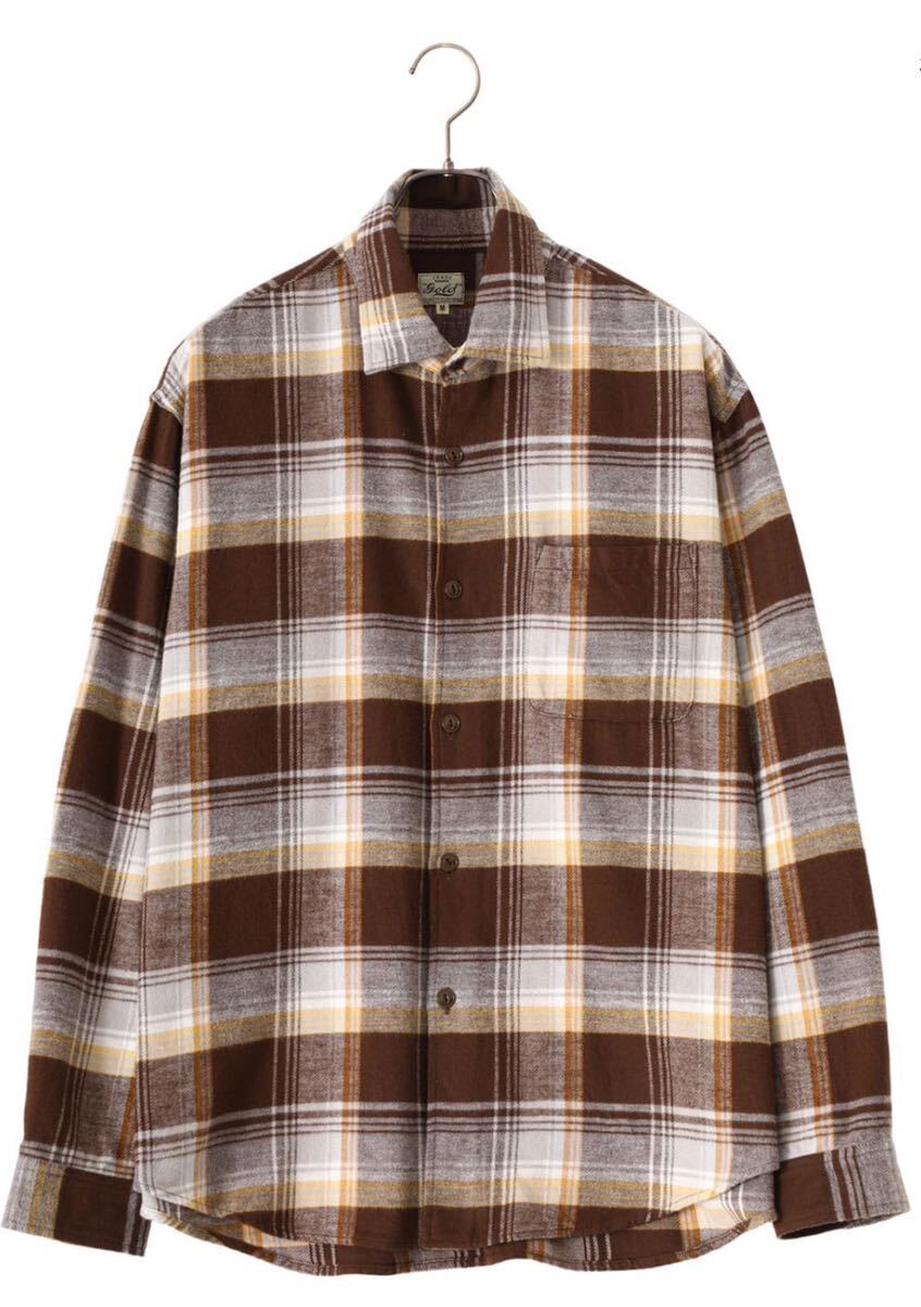 GOLD COTTON NEL CHECK REGULAR SHIRT チェックシャツ 長袖 GOLD COTTON NEL CHECK REGULAR SHIRT チェックシャツ 長袖
