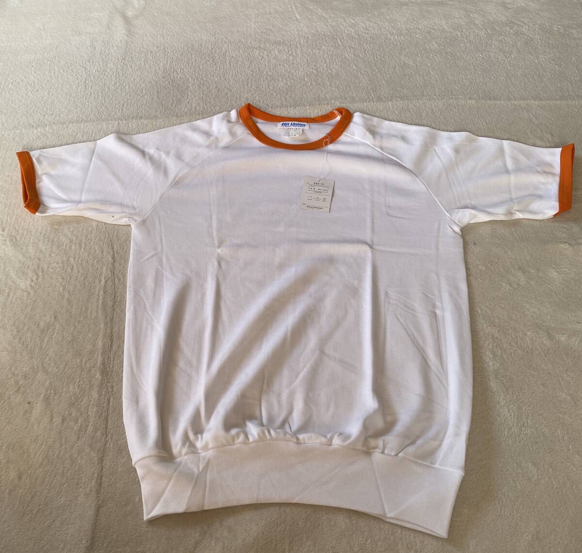 当時物　未使用　しみ有り　hit-union　ヒットユニオン　585ーTC 　体操服半袖　tシャツ　半袖tシャツ　サイズO 　KK1251